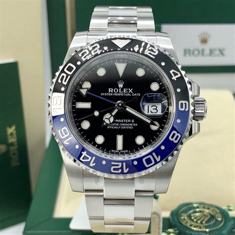 rolex gmt batman watch|Rolex Batman price chart.